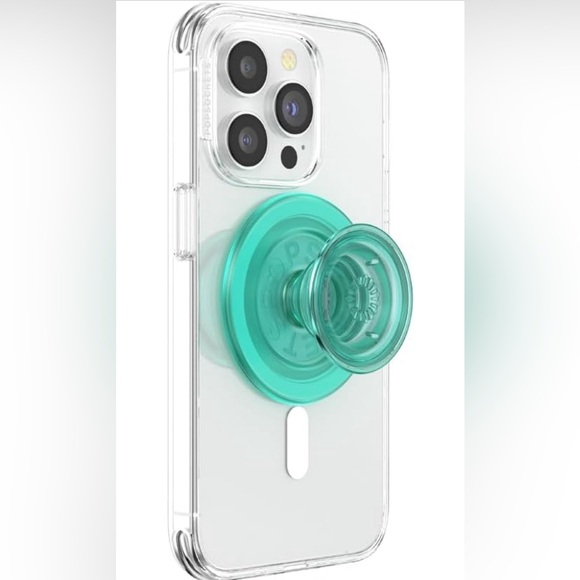 PopSockets Phone Grip Compatible with MagSafe - Translucent Mint NWT - Picture 2 of 9